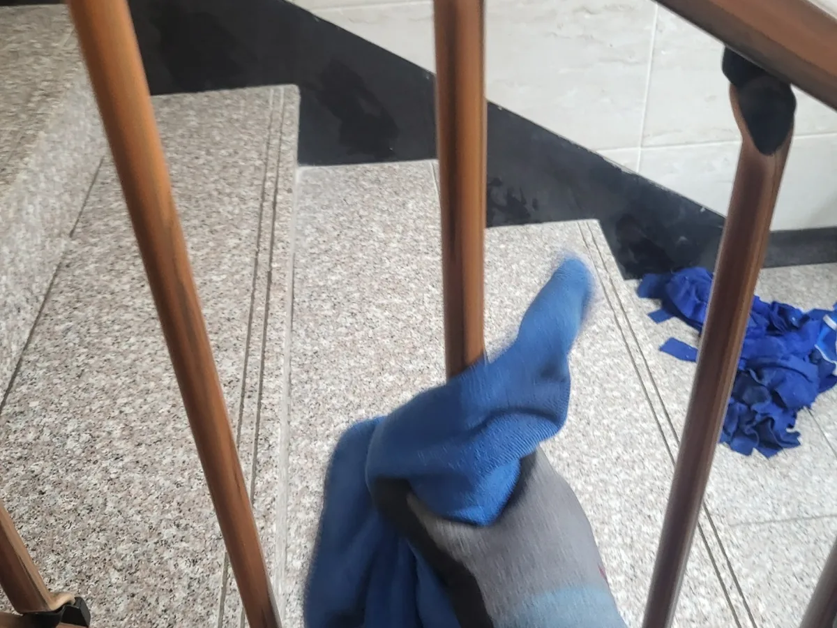 신안군 장산면 건물 난간·손잡이 위생청소 사례 - 행진크린